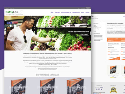 NattyLife - Responsive Ecommerce Website, Logo Design, Print & Digital Product Graphics Design, Content Writing