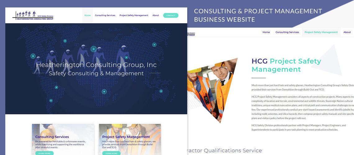 Heatherington Consulting Group - Responsive Consulting & Project Management Business Website Design