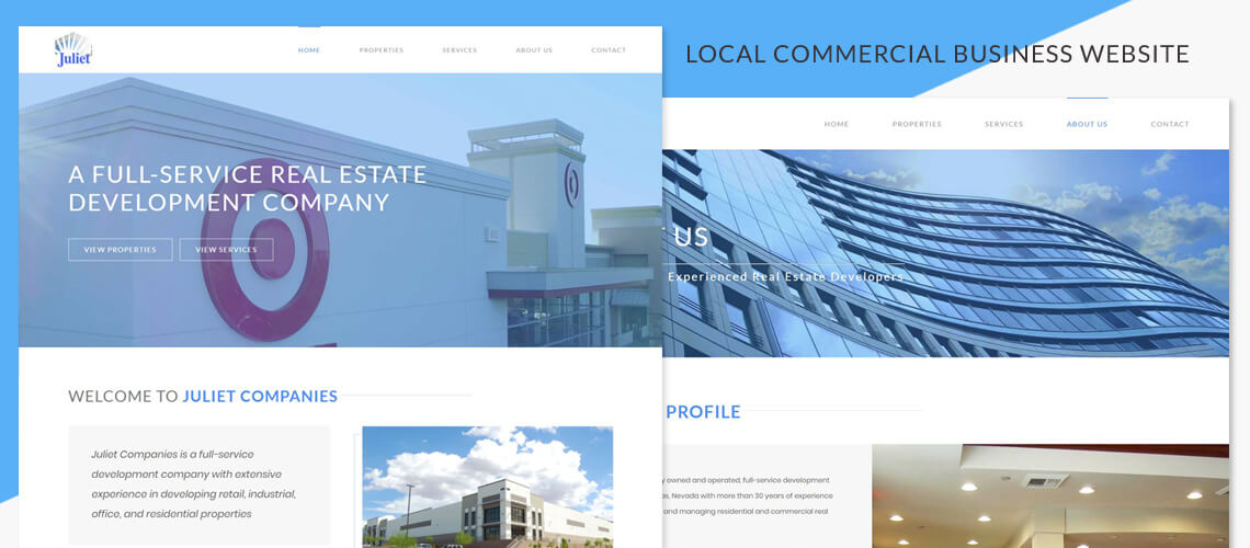 Juliet Companies - Responsive Commercial Business Website Design