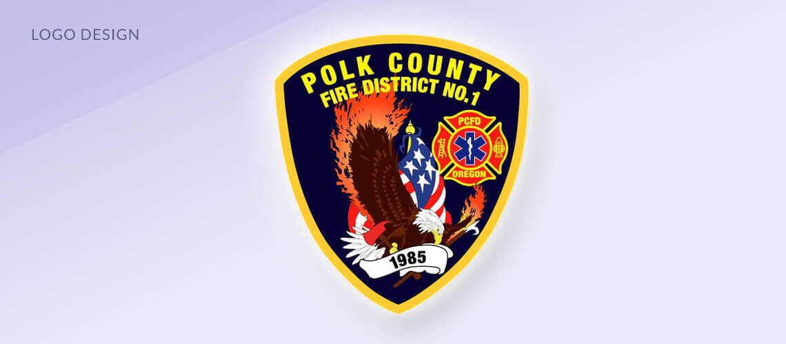Polk County Fire District No. 1 - Logo Design, Marketing Design, Graphics Design