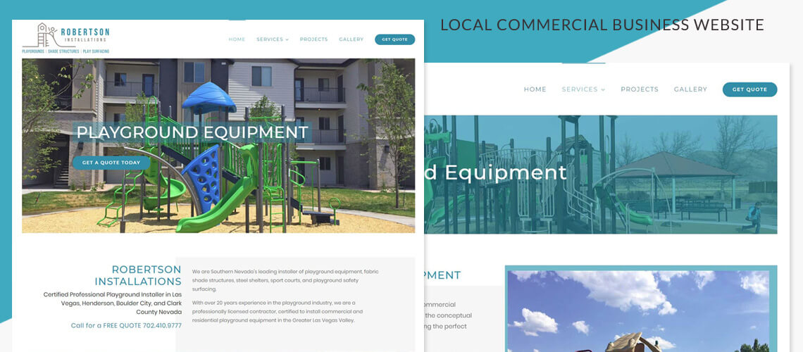 Robertson Installations - Responsive Commercial Local Business Website Design