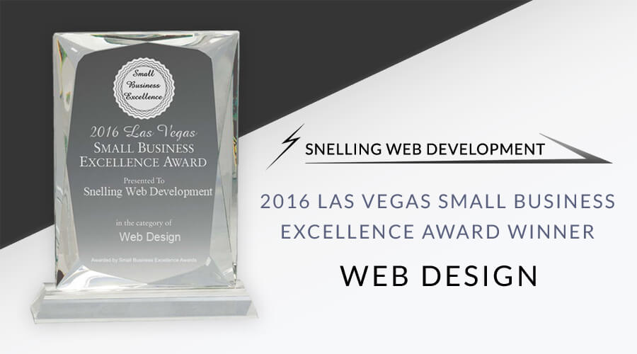 2016 Best of Las Vegas Award for Snelling Web Development in Web Design