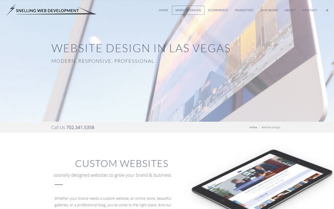 Responsive website page